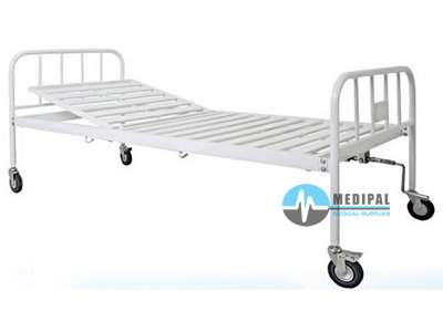 Single Crank Manual Hospital Bed With Castors